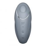 Вибростимулятор-пульсатор Satisfyer Tap & Climax 1 Bluegrey, эффект постукивания пальцем, 2 мотора