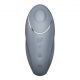Вибростимулятор-пульсатор Satisfyer Tap & Climax 1 Bluegrey, эффект постукивания пальцем, 2 мотора