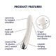 Вибратор точки G с вращением Satisfyer Spinning Vibe 1 Beige, 2 мотора