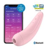 Вакуумний кліторальний вібратор - Satisfyer Curvy 2+ Pink (App)