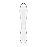 Двосторонній скляний дилдо Satisfyer Dazzling Crystal 1 Transparent (м'яте паковання!!!)