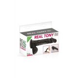 Фалоімітатор Real Body — Real Tony Black, TPE, діаметр 3,5 см (надірване паковання!!!)