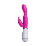 Вібратор з кліторальним стимулятором Toyfa A - Toys, TPE, рожевий, 20 см
