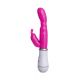 Вібратор з кліторальним стимулятором Toyfa A - Toys, TPE, рожевий, 20 см