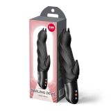 Вібратор-кролик Fun Factory Darling Devil Black, 10 режимів, працює від батарейок