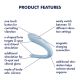 Вібратор для пар Satisfyer Double Classic Light Blue з одним моторчиком