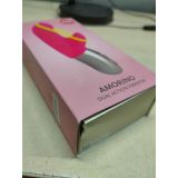 Мини вибратор-кролик со стимулирующей лентой Fun Factory AMORINO pink/neon yellow (мятая упаковка!!!)