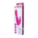 Вібратор з кліторальним стимулятором Toyfa A - Toys, TPE, рожевий, 20 см