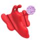 Кліторальний стимулятор - Butterfly Kiss Remote Clitoral Stimulator Red