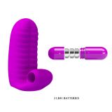 Насадка на палець - Pretty Love Abbott Double finger Silicone Vibrator Pink