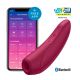 Satisfyer Curvy 1+ - вакуумно-волновой стимулятор с возможностью управления через приложение, 13.5х4.3 см, (красный)