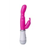 Вібратор з кліторальним стимулятором Toyfa A - Toys, TPE, рожевий, 20 см
