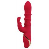 Вібратор - Rabbit Vibrator With 3 Moving Rings Вібратор - Rabbit Vibrator With 3 Moving Rings