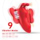 Кліторальний стимулятор - Butterfly Kiss Remote Clitoral Stimulator Red