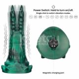 Вібростимулятор - Double-Claw Vibrating Silicone Dildo Savage Charm