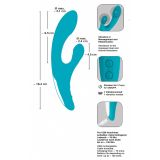 Комп'ютерний вібратор - Javida Vibe with clit stimulat