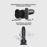 Фалоімітатор з вібрацією та ротацією Strap-On-Me Rotating & Vibrating Realistic Dildo – L – Black