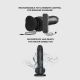 Фалоімітатор з вібрацією та ротацією Strap-On-Me Rotating & Vibrating Realistic Dildo – L – Black