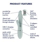 Вібратор-кролик Satisfyer Pearl Bunny 2 Greygreen