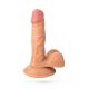 Реалістичний вібратор Toyfa Realstick Nude, PVC, тілесний, 12 режимів вібрації, 17 см