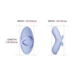 Смарт-вібратор для клітора Svakom Echo 2 Sky Blue, підігрів до 38 °C, знімна насадка на палець