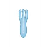 Кліторальний смарт вібратор Satisfyer Threesome 4 Blue з трьома пальчиками