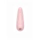 Satisfyer Curvy 2+ - вакуумно-волновой вибростимулятор с возможностью управления через приложение, 13.5х4.3 см, (розовый)