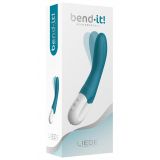 Вибратор точки G Liebe Bend It Rechargeable Ocean Blue, 10 режимов, очень мощный, гибкий ствол