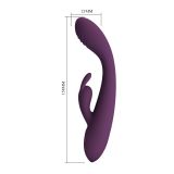 Вібратор - Pretty Love Emma Powerful Silicone Rabbit Vibrator