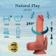 Реалістичний вібратор - Thrusting Dildo With Swing Motion And Heating Erospace Natural Play D7