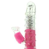 Вибратор кролик 3 скорости ротации Rabbit Vibe Love Me Dreamy, 11,4х3,3 см (голубой)