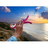 Gvibe 3 Candy Pink - анатомічний вібромасажер, 17х3.5 см