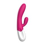 Вибратор-кролик Liebe Bend It Plus Rechargeable Cerise, гибкий, 2 мотора, 10 режимов