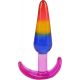 Набор анальных пробок Doc Johnson Crystal Jellies - Anal Trainer Set - Rainbow (мятая упаковка!!!)