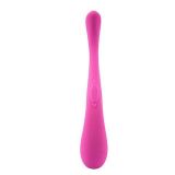 Topco Sales UltraZone, Celeste 9X Silicone Double G - Spot Vibrator - двосторонній вібромасажер точки-G, 10х2.5 см