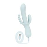 Вібратор-кролик Good Vibes Only - SAGE Triple Stimulation Vibe Soft Silicone - Blue