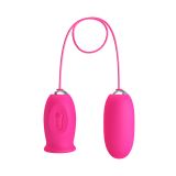 Кліторальний стимулятор з віброяйцем - Pretty Love Daisy Licking Vibrator Pink Кліторальний стимулятор з віброяйцем - Pretty Love Daisy Licking Vibrator Pink