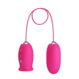 Кліторальний стимулятор з віброяйцем - Pretty Love Daisy Licking Vibrator Pink Кліторальний стимулятор з віброяйцем - Pretty Love Daisy Licking Vibrator Pink