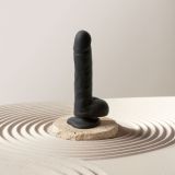 Фалоімітатор з вібрацією та ротацією Strap-On-Me Rotating & Vibrating Realistic Dildo – L – Black