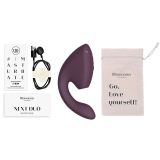 Подвійний вакуумний кліторальний стимулятор з вібрацією Womanizer Next Duo - Dark Purple