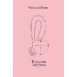 Мини-вибратор «Сердечко» FairyGasm PleasureStone green, 9 режимов, на шнурке