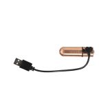 Вибропуля PowerBullet - First-Class Bullet 2.5" with Key Chain Pouch, Rose Gold