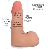 Фаллоимитатор Doc Johnson The Realistic Cock ULTRASKYN - 5" with Balls Vanilla (надрыв упаковки!!!)