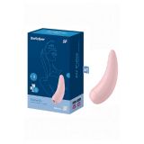 Satisfyer Curvy 2+ - вакуумно-волновой вибростимулятор с возможностью управления через приложение, 13.5х4.3 см, (розовый)