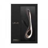 Lelo Soraya 2 - вибратор с клиторальным стимулятором, 22х4.5 см (чёрный)