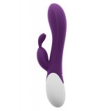 Вибратор-кролик S Pleasures Premium Corabi Rabbit, фиолетовый, ушки для клитора, 16 режимов, нагрев