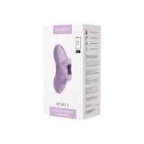 Смарт-вібратор для клітора Svakom Echo 2 Pink Lilac, підігрів до 38 °C, знімна насадка на палець