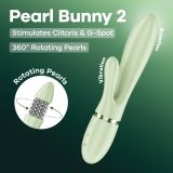 Вібратор-кролик Satisfyer Pearl Bunny 2 Light Green