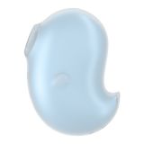 Вакуумный клиторальный стимулятор с вибрацией Satisfyer Cutie Ghost Blue