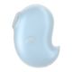Вакуумный клиторальный стимулятор с вибрацией Satisfyer Cutie Ghost Blue